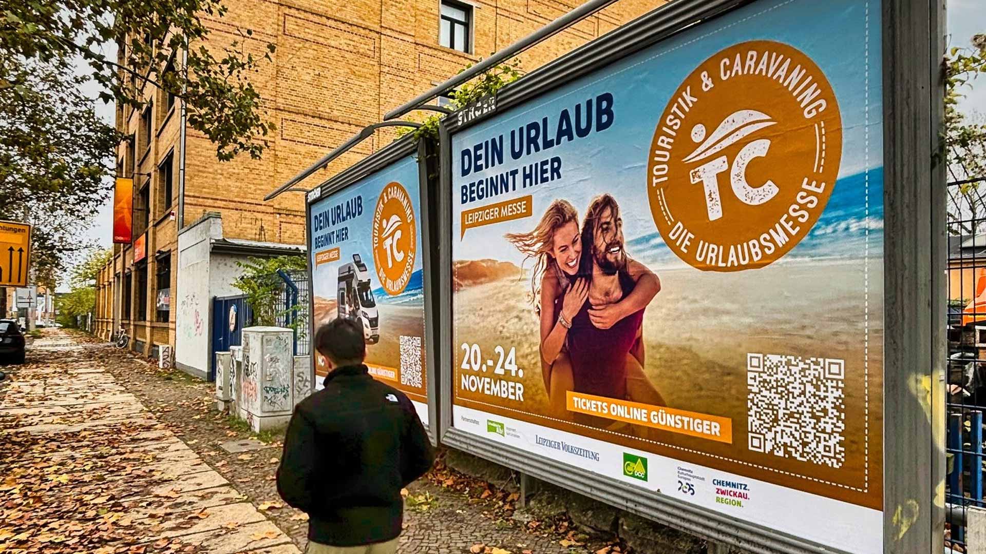 Werbekampagne für die Touristik & Caravaning Leipzig